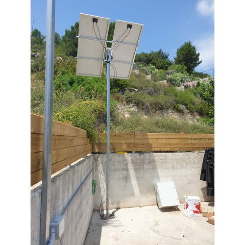 Kit de doble panel solar 185W/200W + soporte + batería 160 Ah