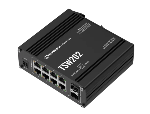 Switch industrial gestionable con 8 puertos 10/100/1000 con POE (30W por canal) + 2  SFP ( 1 Gbps)